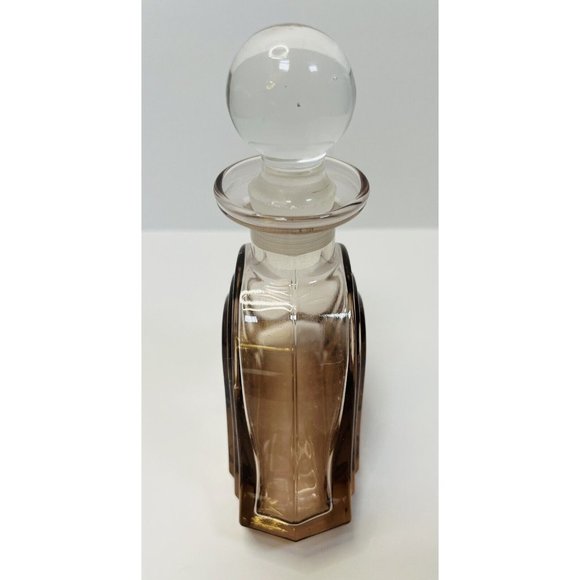 Crystal Perfume Bottle & Stopper Vintage Collezione Glass Line Italy 24% Lead 6” - Picture 4 of 10